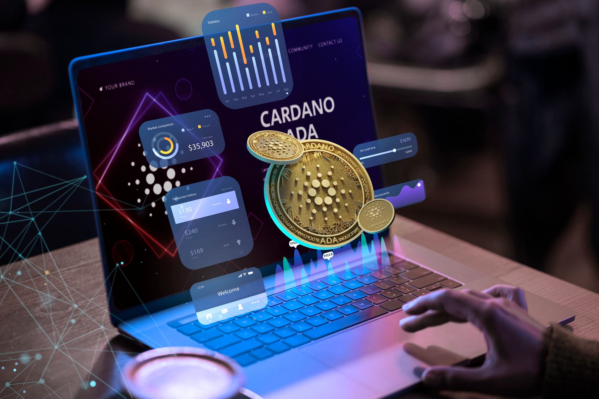 Image by <a href="https://www.freepik.com/free-photo/cardano-blockchain-platform-with-laptop_40006364.htm#page=2&query=Blockchain%20for%20Beginners&position=10&from_view=search&track=ais">Freepik</a>