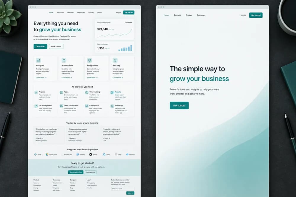 How to Reduce Clutter on a Landing Page